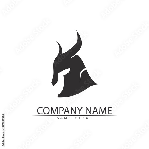 Spartan helmet logo template