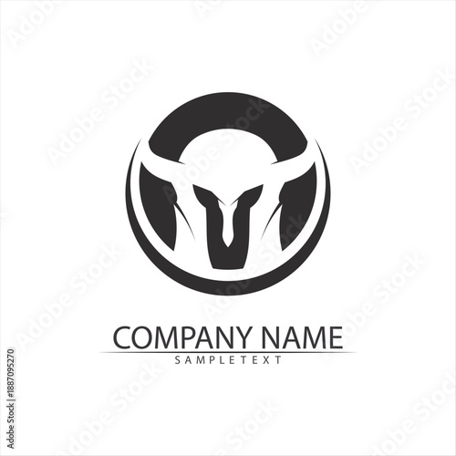 Spartan helmet logo template