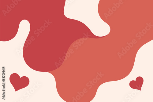 Abstract blush hearts design Vector, illustration