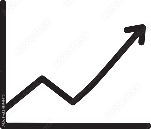 Growth chart icon representing progress and improvement over time