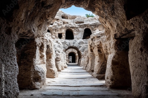 Wallpaper Mural Exploring ancient caves in Turkey on a sunny day Torontodigital.ca