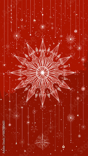Bright Christmas Star Ornament with Sparkling Lights.