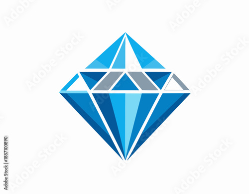 Abstract Faceted Jewel Shape Graphic Resource for Jewelry Industry
