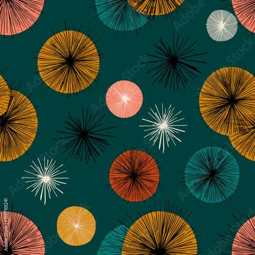 Colorful Fireworks Display with Bright Explosions 6.