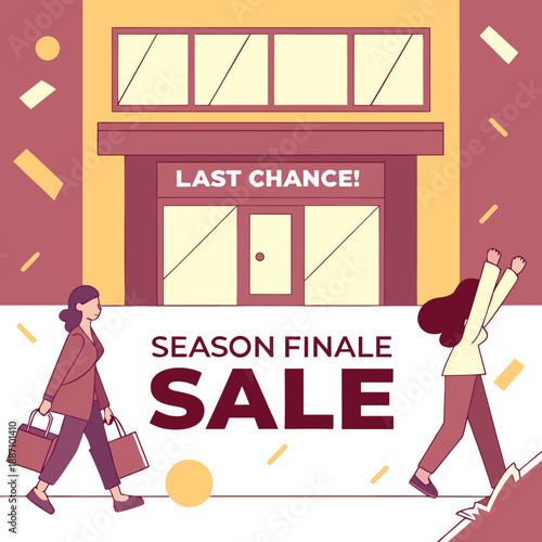 Season Finale Sale Promo Video with Dramatic Ending Animation