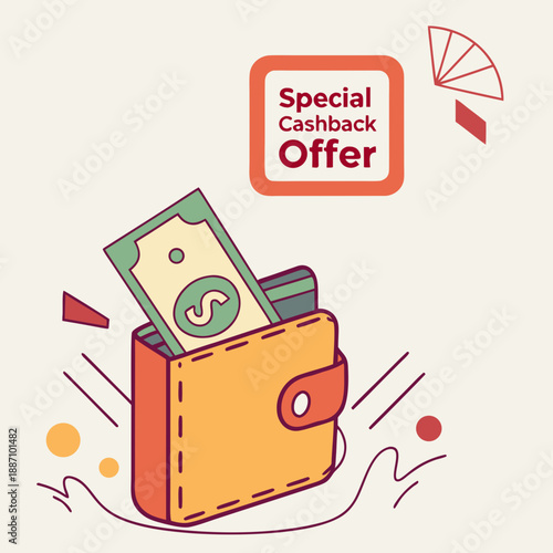 Special Cashback Offer Video with Wallet Animation and Rewards