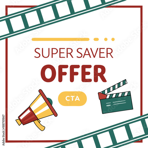 Super Saver Offer Reel with Clean Layout & Bold Typography
