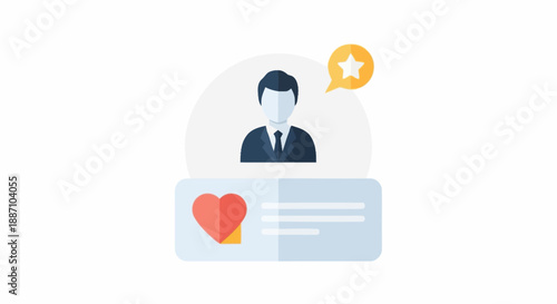 Business Professional Engaging with Digital Communication and Social Media