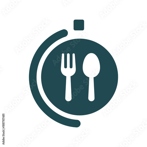 Modern dining icon design Vector
