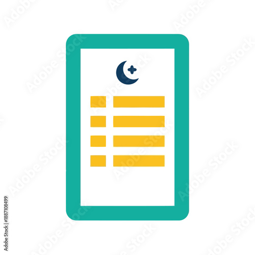 Nighttime to do list icon Vector