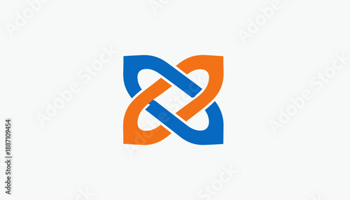 Free Download Abstract Knot Logo Symbolizing Connection and Unity in Modern Corporate Design - GFXLoad