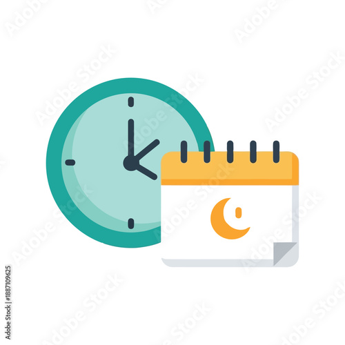 Time management schedule illustration Vector
