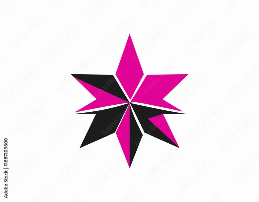Obraz premium Abstract Star Illustration Symbolizing Creativity And Innovation In Business Designs