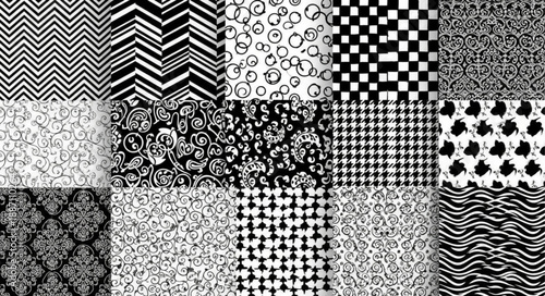 black and white seamless pattern