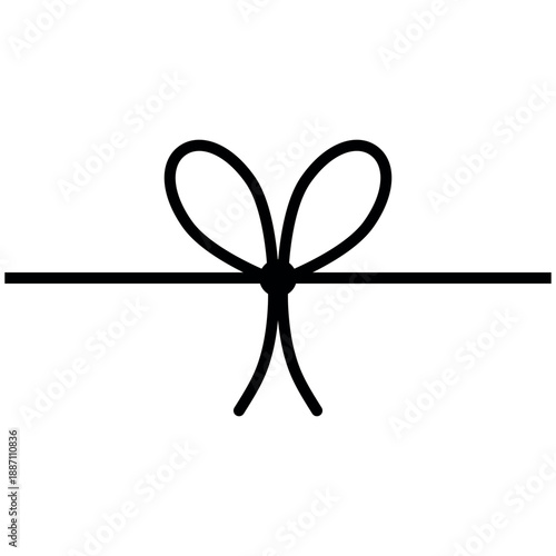 Elegant symmetrical ribbon ...