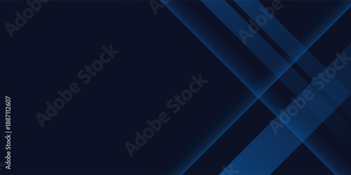 Blue black abstract background geometry shine and layer element vector for presentation design. Suit for business, corporate, institution, party, festive, seminar, and talks