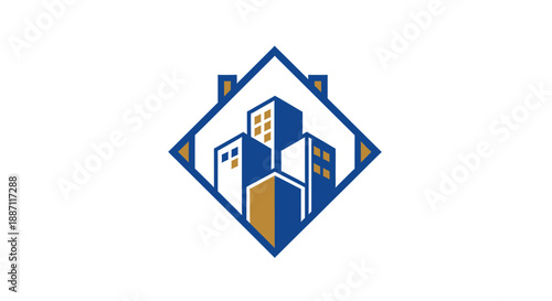 Free Download Architectural Design Illustrating Urban Structures in a Modern Geometric and Innovative Style - GFXLoad