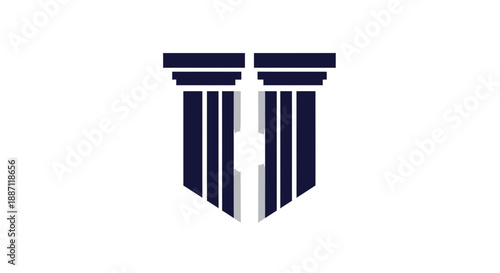 Architectural Column Design: A Modernistic Visual Representation in Minimalist Style