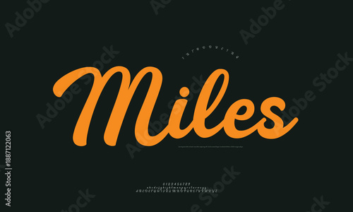 Miles font: a bold and impactful display sans-serif typeface, ideal for headlines and strong branding.