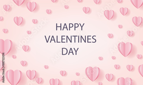 Pink Poster With Origam iHearst