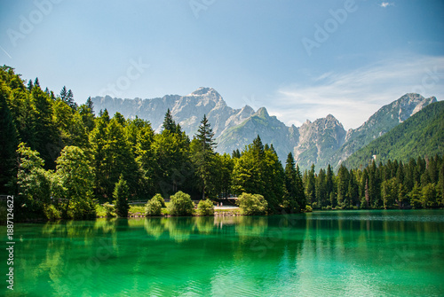 Fusine lakes in Italia close to Slovenia