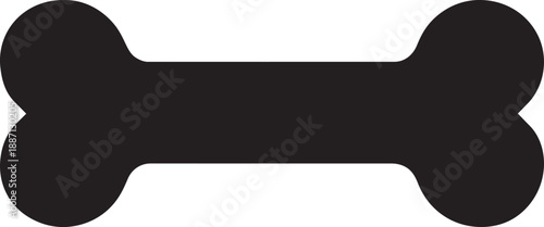 Dog bone treat snack icon vector