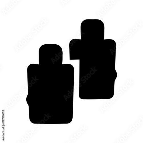 Two people talking Vector, illustration