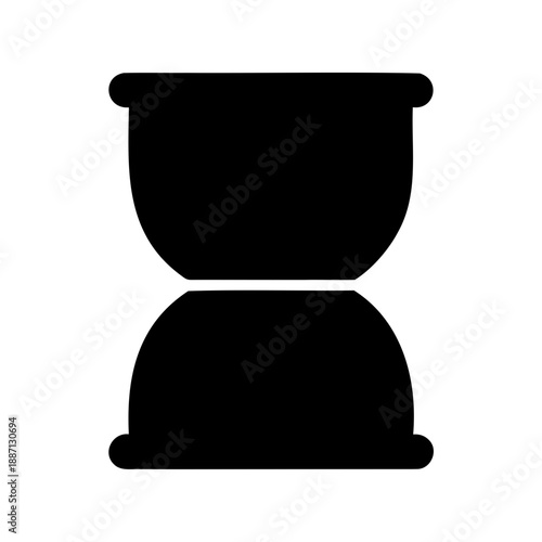 Simple hourglass design Vector, illustration