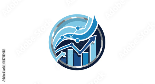 Business Growth Visualization, Modern Statistical Chart, Company Performance Analytics Design