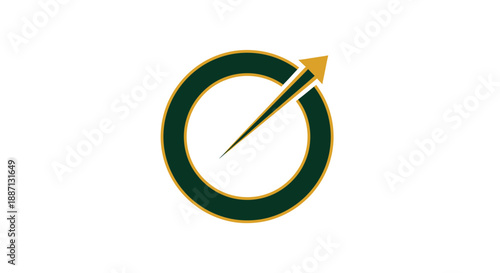 Circular Arrow Logo Design Representing Growth, Progress, and Forward Momentum Visuals