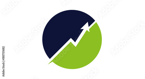 Circular Arrow Symbolizing Growth Development and Positive Trends in Business Markets
