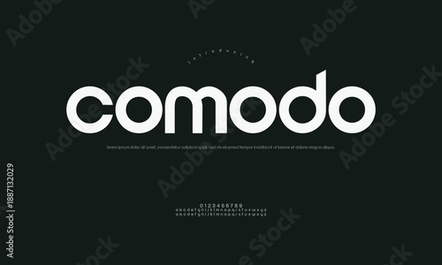 Modern sans-serif typeface with clean, geometric letterforms and rounded edges, perfect for contemporary branding and design.