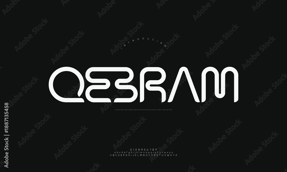 Obraz premium Abstract geometric pattern with interconnected hexagonal shapes in a vibrant color gradient, modern technology background