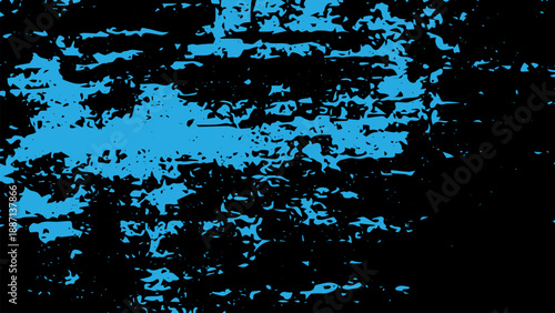 Abstract blue and black grunge texture with distressed noise effect and high contrast grainy pattern.