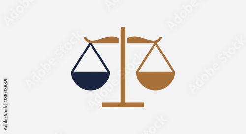 Conceptual Display Detailing Balance And Symmetry Representing Justice And Fairness Concept