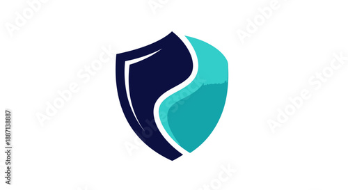 Creative Shield Logo Symbolizing Security, Protection, and Modern Technology Visually