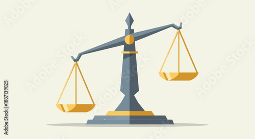 Conceptual Illustration Depicting Justice Balance and Equitable Decision Making for Legal Purposes