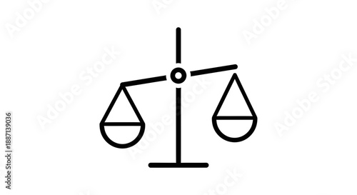 Conceptual Illustration Depicting Justice Balance And Decision Making Process