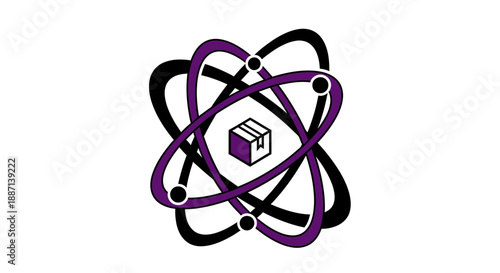 Conceptualizing Atomic Delivery: A Vivid Graphic Depiction Of Shipping And Science