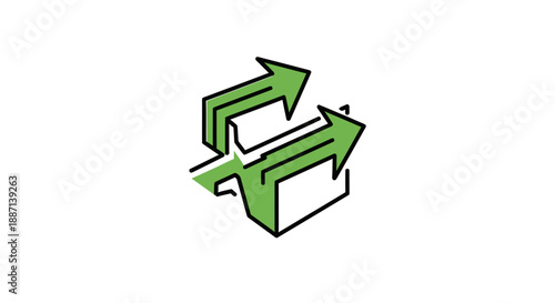 Conceptualizing Flow and Direction in a Minimalist Infographic Design