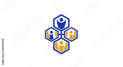 Connected People Reaching Upward Symbolizing Community Health And Growth Concept