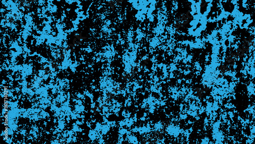 Abstract blue and black grunge texture with distressed noise effect and high contrast grainy pattern.