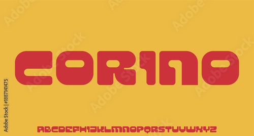 unique font vintage retro bold typeset rough version