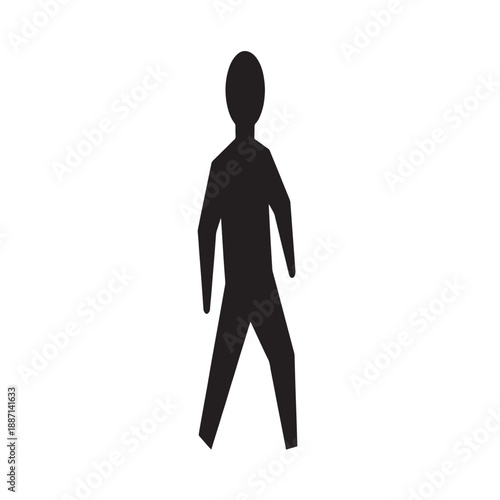 business symbol white man walking
