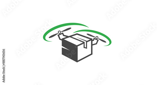 Drone Delivering Packages Innovative Logistic Solutions for Fast Contactless Delivery