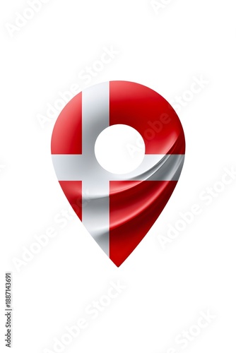 Geolocation sign. Denmark, flag, image in national colors on a neutral transparent background. Popular illustration, object, symbol. Free Download Geolocation sign. Denmark, flag, image in national colors on a neutral transparent background. Popular illustration, object, symbol. - GFXLoad