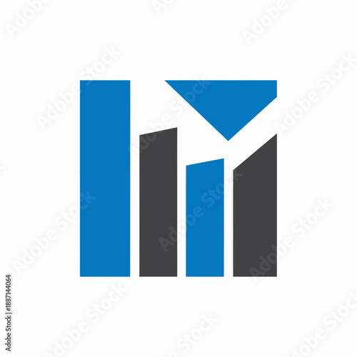 Dynamic Growth: Abstract Geometric Logo Symbolizing Progress And Forward Direction