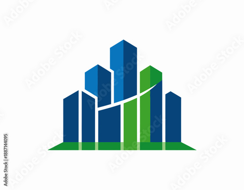 Dynamic Growth Chart Concept Representing Financial Performance And Progress