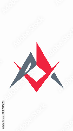 Dynamic Interlocking Shapes Logo Symbolizing Growth And Connection For Modern Branding