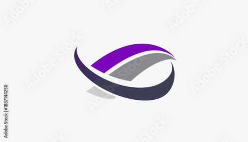 Dynamic Interplay Of Purple And Gray Bands Flowing In Seamless Harmony Design